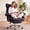 Black, variant on Ultifit Teddy Fleece Office Chair,Criss Cross Chair with Armrests & Wide Seat,Reclining Desk Vanity Chair with Thick Pad & Footrest for Adults,Blue