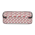 thumbnail image 3 of Goofa Watercolor Red Truck And Fir Tree Pattern Pencil Case, Multi- Slot Pencil Pouch, Portable Pencil Bag, Pen Case for& Office, 3 of 9