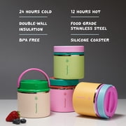 ThermoFlask 20 oz Double Wall Insulated Food Jar, Desert Bloom