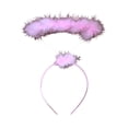 thumbnail image 3 of Halloween Decorations Feather Angel Costumes Nativity Wings And Elastic Angel Headbands For Adults Christmas Mardi Gras Party 31.5"X15.7" Utility, 3 of 6