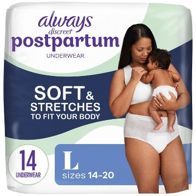 Postpartum Underwear Maxi Pad - Large - 14ct