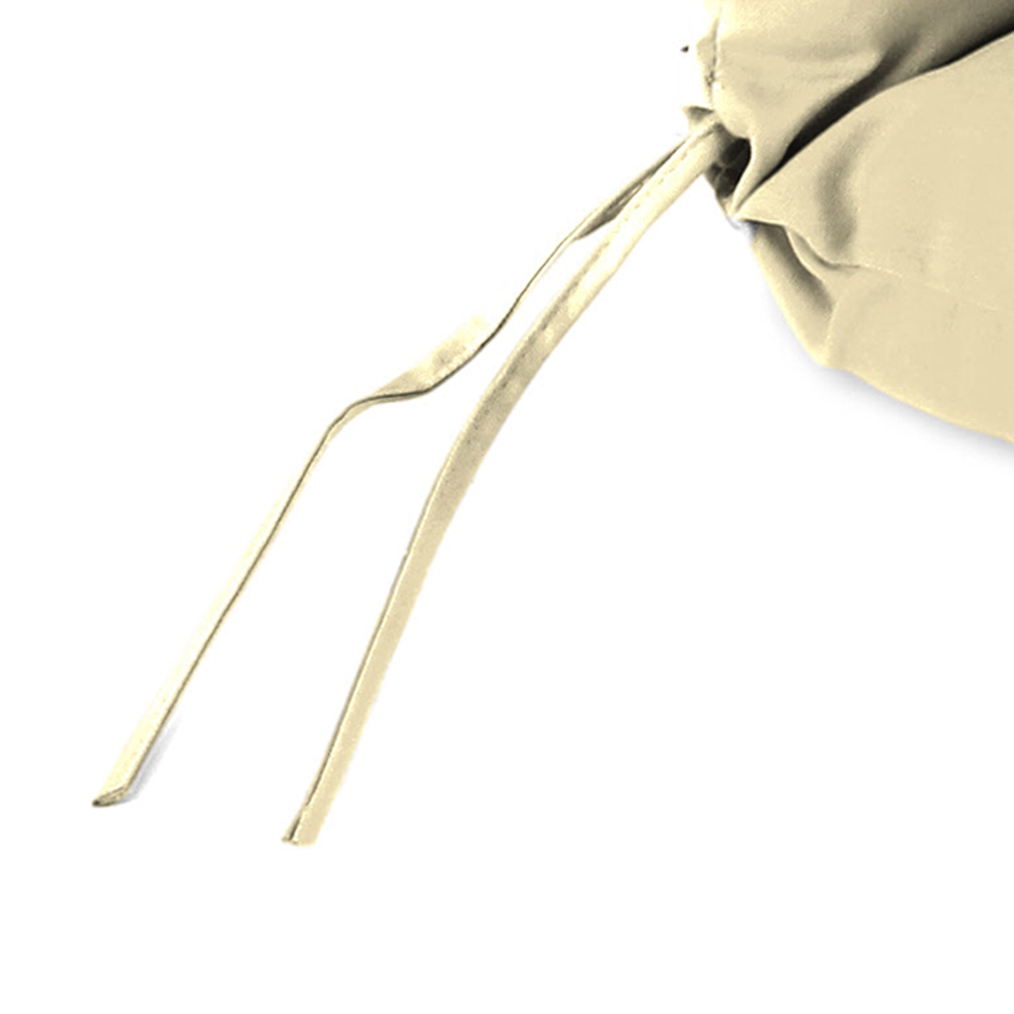 Jordan Manufacturing 45" x 22" Veranda Tan Solid Rectangular Outdoor Chair Cushion with Ties and Hanger Loop (2 Pack)