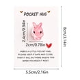 thumbnail image 3 of Tyidzon Easter Gifts Pocket Hug Token Mini Easter Bunny Gifts Greeting Cards | Exchange Card Relationship Gift Friends Colleagues Family, 3 of 7