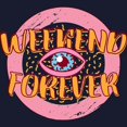 thumbnail image 3 of CafePress - Retro 80S Weekend Forever Sweatshirt - Zip Hoodie, Classic Hooded Sweatshirt with Metal Zipper, 3 of 4
