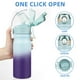 thumbnail image 3 of BJPKPK Botella de agua aislada de 18 oz con pajita Botellas de agua de doble pared de acero inoxidable Termo a prueba de fugas sin BPA con tapa abatible con cerradura y pico de silicona suave,Ocean Dr, 3 of 5