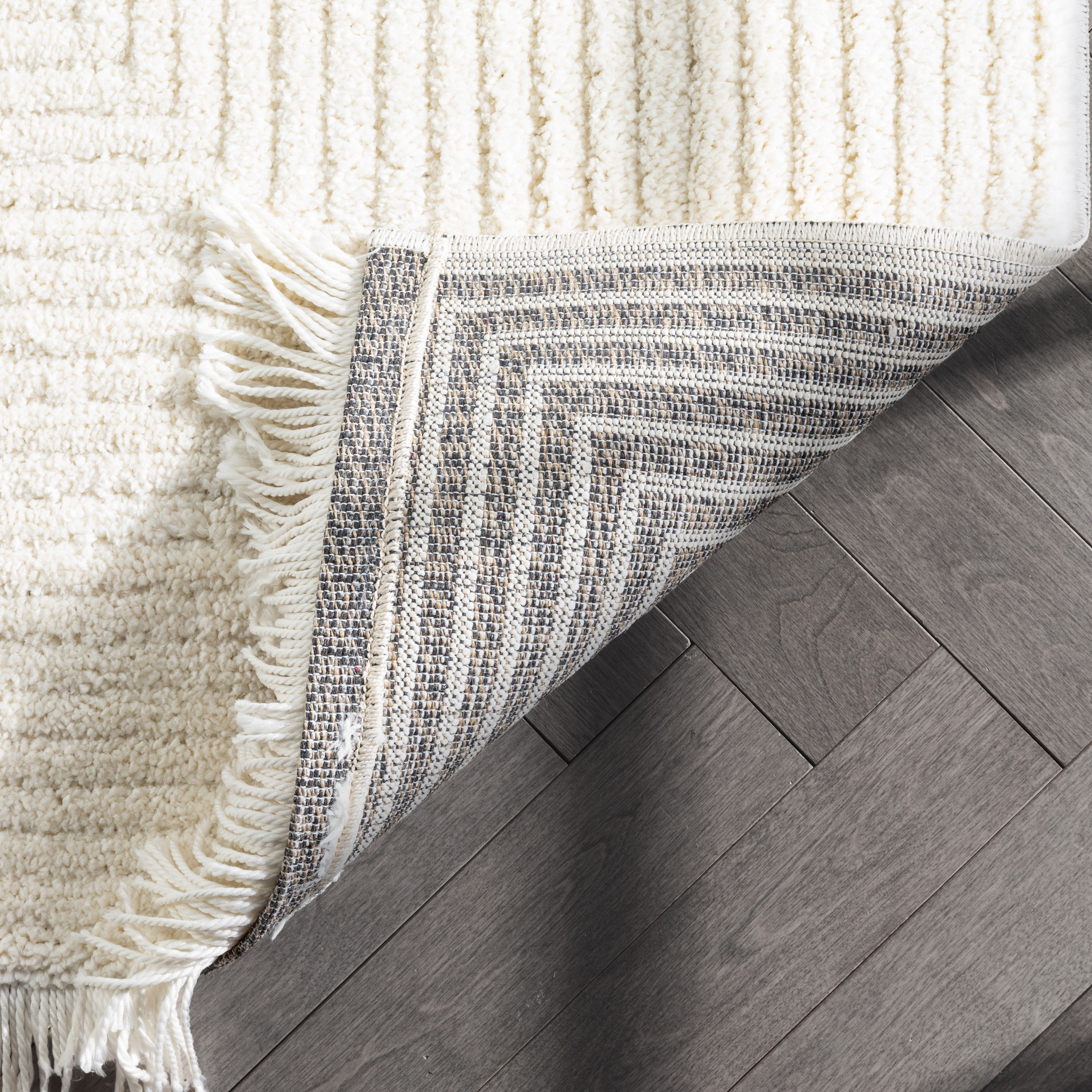 Well Woven Geometric Solid Area Rug, 7' x 5', Very soft