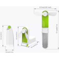 thumbnail image 3 of Mini ventilador portátil de bolsillo, ventilador de escritorio, con USB, recargable, para el hogar o viajes, 2 velocidades, verde, pequeño ventilador de mano, 3 of 5