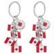 thumbnail image 3 of 2pcs Maple Leaf Keychains Souvenirs For Canada Day Party Presents And Creative Design Suitable For Handbag Charms Wallet Charm Backpack Decoration Ide, 3 of 3