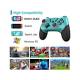 thumbnail image 4 of Manette Switch, Manette Sans Fil Pro Compatible avec la Manette Bluetooth Nintendo Switch Switch, Manette de Jeu pour PC Prenant en Charge le Gyroscope, l'Axe, le Turbo et la Double Vibration avec Câble de Chargement, 4 of 7