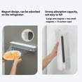 thumbnail image 3 of LNGOOR 2PCS Home Kitchen Supplies Cling Film Set (1*Magnetic Plastic Wrap Dispenser with Slide Cutter + 1* Food Cling Film 30CM*30M Specifications), 3 of 7