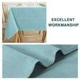 thumbnail image 5 of Turquoize FantasDecor Wrinkle Resistant and Waterproof Washable Square Linen Table Clothes for Dining/Outdoor(60" X 60",Aqua), 5 of 7