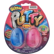 Ja-Ru Inc. Nite-Glo Putty - Putty that Glows in the Dark - Green Eggs 2 Pack