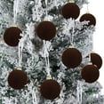 thumbnail image 4 of Velvet Christmas Ornaments - Shatterproof Hanging Balls - Textured Decorative Balls for Christmas Tree, 12 PCS, 4 of 4