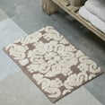 thumbnail image 5 of Better Trends 5 Piece Bathroom Rug Set 100% Cotton Extra Soft Tufted Bath Rug Water Absorbent Non-Slip Bath Mat Machine Washable (Beige) Medallion Collection, 5 of 10