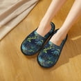 thumbnail image 5 of KLL Cartoon Dinosaur Slippers for Women Men House Slip on Indoor Outdoor Bedroom Furry Fleece Lined Ladies Comfy Anti-Skid Rubber Hard Sole-Large, 5 of 8