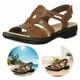 thumbnail image 5 of Sandalias Cuña Baja Planas Ahuecadas Punta Abierta Cómoda para Mujer, 5 of 8