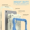 thumbnail image 3 of Nalacover Armor Heavy Duty Case for iPad 10th Generation 10.9" 2022, Military Grade Full-Body Rugged Shockproof Cover with Kickstand Shoulder Strap Lanyard Triple Layers Protection Case,Skyblue, 3 of 8