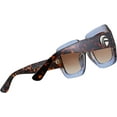 thumbnail image 4 of FEISEDY Oversized Square Sunglasses Multi Tinted Glitter Frame Stylish Inspired B2276, 4 of 16