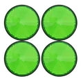 thumbnail image 1 of KAKOWELY 4pcs Universal Motorcycle Reflectors Green Plastic Screw Mounted Reflective Round Rear Safety Warning Reflectors for Bicycles Scooters2.17"X2.17"X0.71", 1 of 4