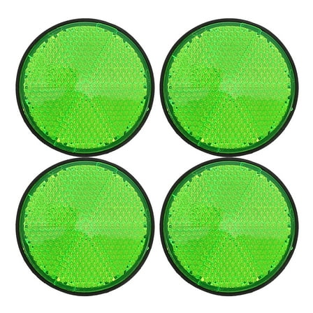 HOMEMAXS Raindrops 4pcs Green Handlebar and Seatpost Reflectors Safety Cycling Warning Reflectors
