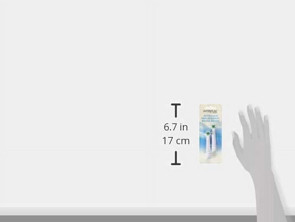 Conair Interplak by Conair OptiClean Replacement Power Plaque Remover Brush Heads - 2-Pack