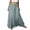 Light Blue, variant on Bbyeadc Maxi Skirts for Women Cotton Linen Elastic Waist Pleated Skirts High Waisted Swing Solid Color Casual Vacation Outfits with Belt,Blue (S)