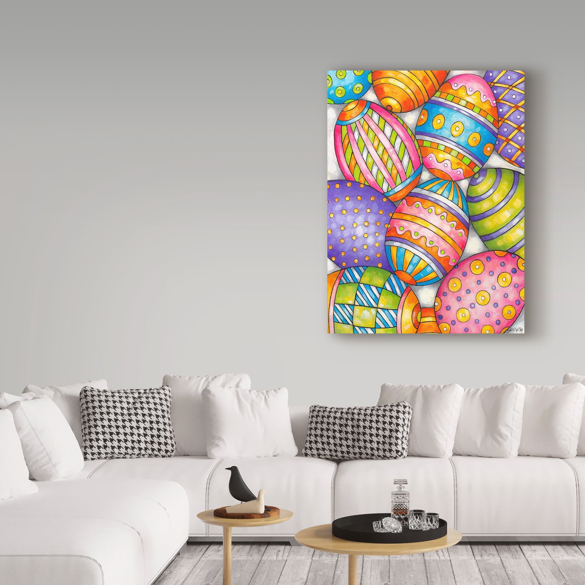 Trademark Fine Art 'Easter Egg Pattern' Canvas Art by Cathy Horvath-Buchanan