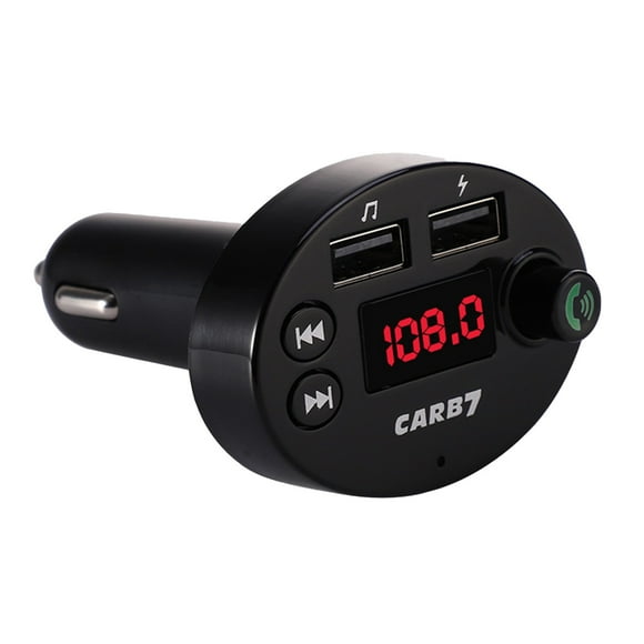Lksixu Lecteur Mp3 Bluetooth pour Voiture, Appels Mains Libres, Qualité Sonore Sans Perte, Charge Rapide Intelligente, Largement Compatible, Chargeurs de Batterie pour Voiture, Maison, Bureau, École