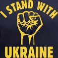 thumbnail image 3 of CafePress - I Stand With Ukraine Women's V Neck Dark T Shirt - Women's V-Neck Dark T-Shirt, 3 of 4