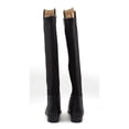 thumbnail image 6 of Michael KORS Womens Black Round Toe Stacked Heel Zip-up Leather Boots 8, Riding Boots, 6 of 6