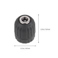 thumbnail image 4 of 0.8-10mm Electric Drill Self-locking Chuck with Square Handle Connecting Rod Fitting, 4 of 9