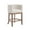 Beige - Linen, variant on Guyou 26" Modern Counter Height Bar Stools, Barrel Wooden Kitchen Island Chairs, Farmhouse Linen Upholstered Barstools for Restaurant Kitchen Bistro, Beige