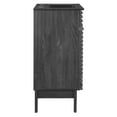thumbnail image 3 of Sink Vanity Cabinet, Dark Grey Gray, Wood, Mid Century Hotel Bedroom Bathroom, Modern Contemporary HB33667, 3 of 9