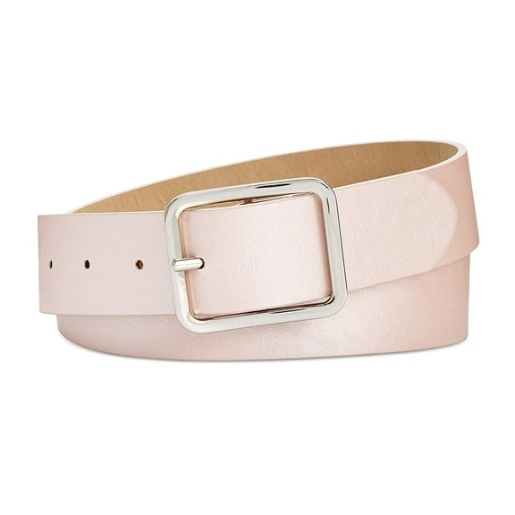 Inc International Concepts Casual Solid Belt, Blush Silver, Small