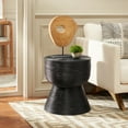 thumbnail image 2 of SAFAVIEH Heimdall Modern Accent Table, Distressed Black (18.1 in. W x 18.1 in. D x 20.5 in. H), 2 of 7
