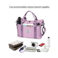 thumbnail image 2 of Luxtrada Travel Bag,Waterproof Duffel Gym Tote Bag,Weekender Carry On Overnight Bags for Women with Trolley Sleeve,travel duffel bags (Pink), 2 of 11