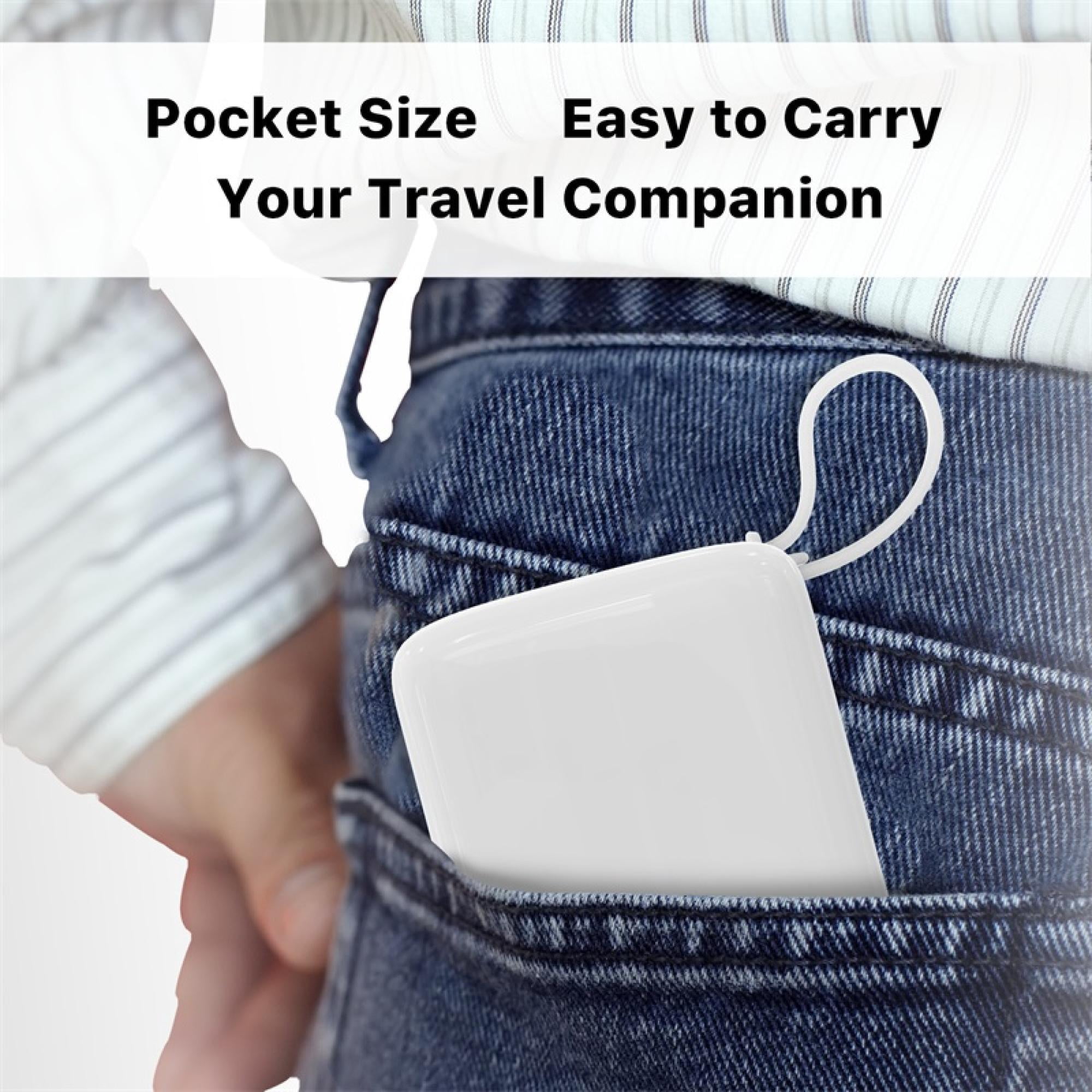 2-Pack 10,000 mAh Portable Power Banks with Built-In USB‑C Cable – Dual Device Charging, Compact Design Combo