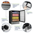 thumbnail image 4 of BODEGA 24 Inch Beverage Refrigerator 180 Cans Built-in & Freestanding with Removable Shelves and Dual Layer Glass Door, Under Counter Fridge with Touch Screen, Safety Lock for Beer Soda Water, 4 of 10