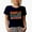 Navy Blue, variant on Cookie Baking Queen, Pastry Chef or Baker Themed, Groovy Retro Wavy Text Merch Gift, Black T-Shirt, 3XL