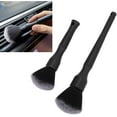 thumbnail image 5 of Car Detailing Brushes, 2 Piece Universal Car Detailing Brush Set, Multipurpose Car Cleaning Brush for Cars (Black), 5 of 5