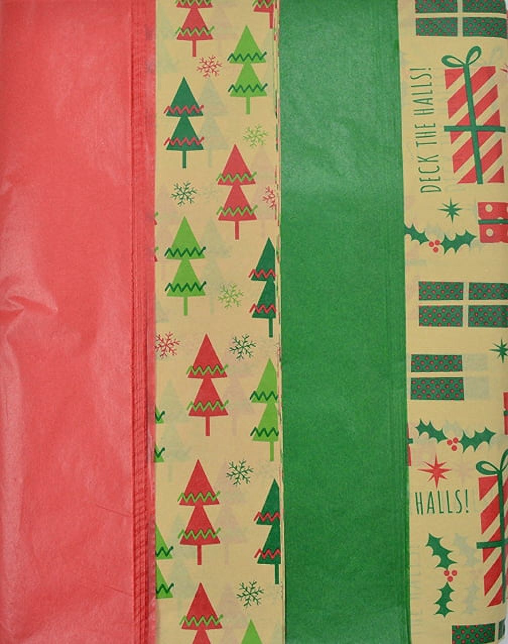 Fifth Ave Kraft Christmas Mystery Tissue Paper - 100 Sheets photo 2