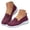 Purple, variant on Women's Slip on Loafers Comfy Walking Tennis Low Top Ballet Flat Nurse Shoes Casual Sneakers