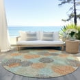 thumbnail image 6 of Addison Rugs Chantille Indoor/Outdoor Transitional Circles Beige Washable Round Rug, 8' x 8', 6 of 6