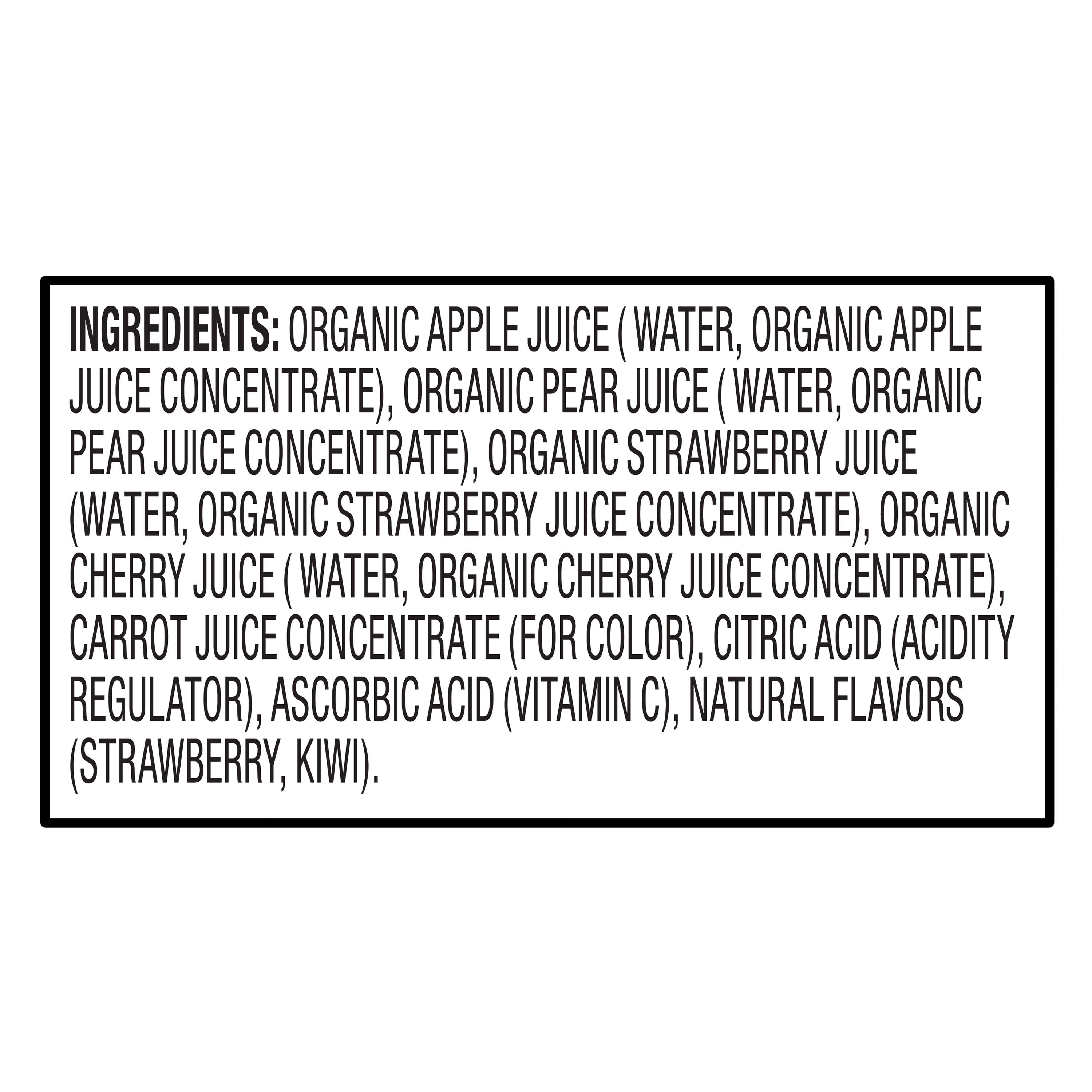 (5 pack) bettergoods Organic Strawberry Kiwi Juice Drink, 6.75 fl oz , 8 Count