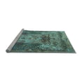 thumbnail image 2 of Ahgly Company Machine Washable Indoor Square Persian Light Blue Traditional Area Rugs, 3' Square, 2 of 4