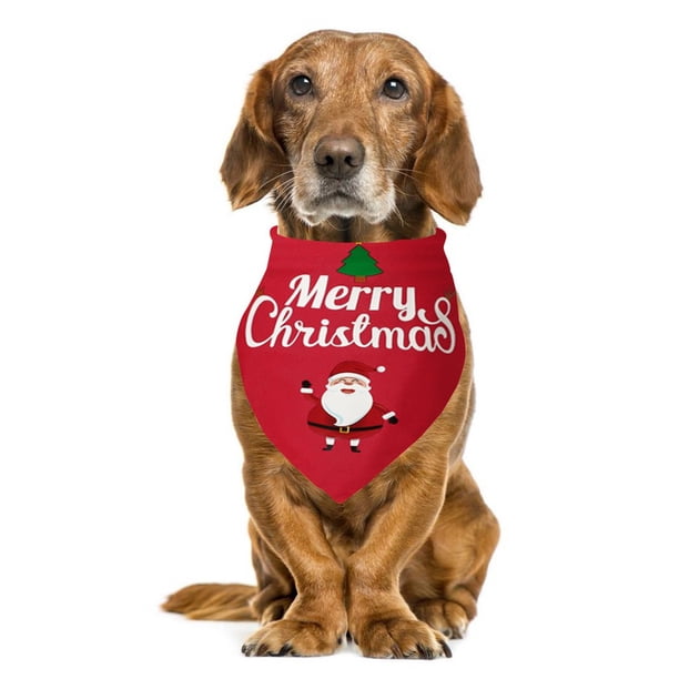 Xihbxyly Bufanda Navideña para Mascotas, Diseño Transpirable, Tela Suave y Cómoda, Accesorio para Fiestas, Ideal para Perros y Gatos, Cuello Ajustable, Tamaño 70 X 48 X 43 Cm.