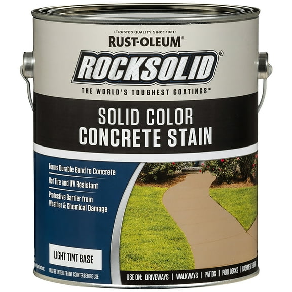 Rust-Oleum 365975 Rocksolid Concrete Stain Light Tint Base gal