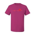 thumbnail image 3 of Wild Bobby, Dog Heartbeat | Paw Print EKG Lifeline | Veterinarian Vet Tech Dog Lover Men's T-Shirt, Fuschia, Large, 3 of 5