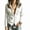 White, variant on Viluyesy Womens Velvet Jacket Zip Up Long Sleeve Collared Casual Fashion Coat Army Green Size M