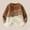 Brown, variant on Boys Girls Gradient Color Cloud Print Sweater Long Sleeve Round Neck Fall Winter Fashion Casual Everyday Top for Kids 3-13 Years(Pink,12 Years)
